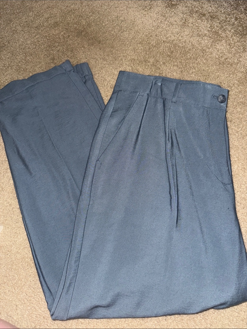 Women’s Classic Pleated Dress Pants - Blue